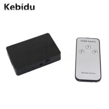 3x1 HDMI Splitter 3 Ports 3D 1080P HD Auto Spliter With Remote Control HDMI Switch For DVD TV Box AV