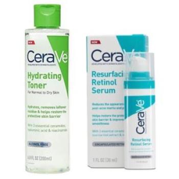 Hydrating Facial Toner, Alcohol-Free & Resurfacing Retinol Face Serum - 1oz/30ml
