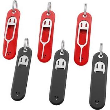 6Pcs SIM Card Removal Tool-Sim Card Tray Pin Eject Removal Tool Needle Opener Ejector,with Removable