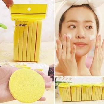 12Ps Compressed Facial Cleaning Washing Puff Sponge Stick Soft Face Makeup Pads