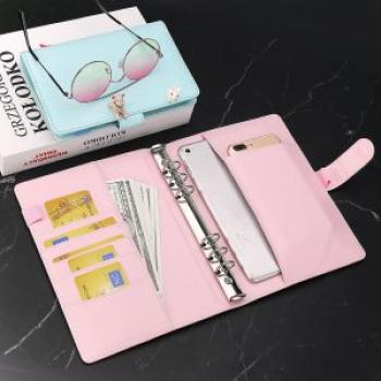 A5 A6 classic Loose Leaf Ring Binder Notebook Planner Weekly Monthly Diary & No inner pages Pink