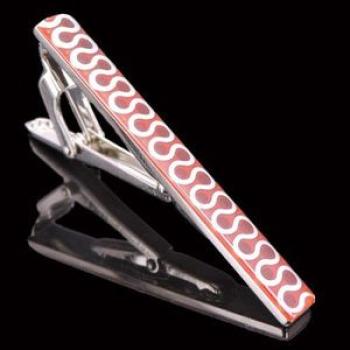 2pcs Men Business Formal Wedding Tie Clips, Color: Red S Sha