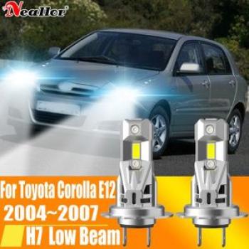 2pcs High Power H7 Led Headlight Canbus H18 Car Bulb 6000K White Moto Diode Lamp 12v 55w For Toyota