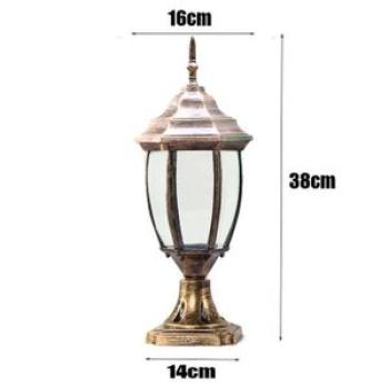 European Style Outdoor Waterproof Fence Column Lamp Home Gate Villa Outdoor Garden Courtyard Column