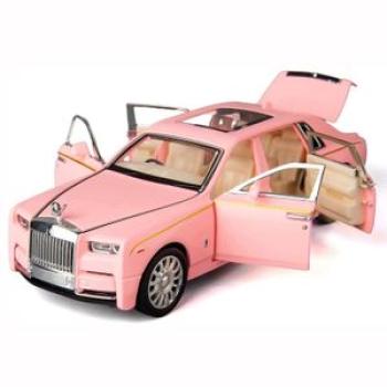 1:32 Alloy Collectible Black Rolls Royce Phantom Toy Pull Back Vehicles Diecast Model Car