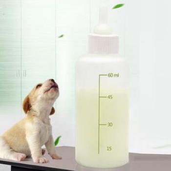 Drinking Fountain Pet Bottle Set Multiple Pacifiers with Bottle Brush 60ml x 1