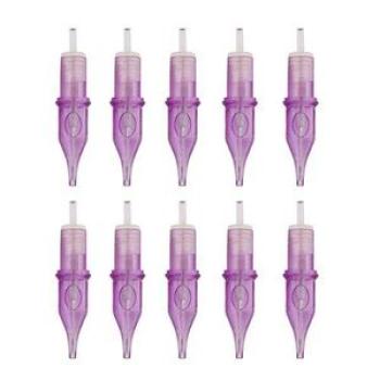 10pcs 9RL Tattoo Cartridge Needles Tubes Hand Poke