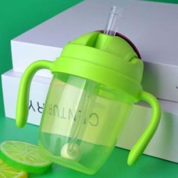 300ml Baby Feeding Bottles Cups Kids Water Milk Bottle Soft Mouth Duckbill Sippy Infant Drink Traini