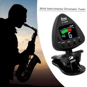 eno ET 3000W Wind Instruments Tuner Supports Mic & Clip on Tuning Modes for  Clarinet Trumpet Flute
