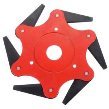 6 Blades Cutter Head Grass Trimmer Brush 65Mn Weed Brush