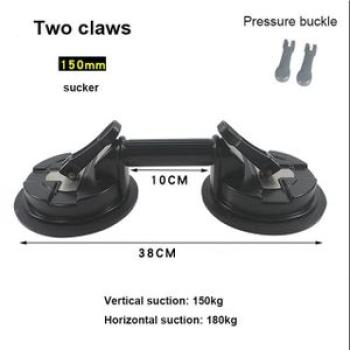 Vacuum Suction Cup Heavy-Duty Aluminum Alloy Lifter 150mm Plank Tile Gl Manual Lifting 150-230kg Vac