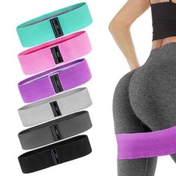 Fabric Resistance Hip Booty Bands Glute Thigh Elastic Workout Bands Squat Circle Stretch Fitness Str
