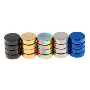 5 Pairs Men`s Women`s Non Pierced Magnetic Earrings Magnet Ear 8mm