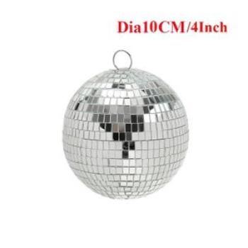 15/20/30cm Rotating Disco Mirror Motor Beam Pinspot Lamp Reflective Hanging Glass For Bar Party Danc