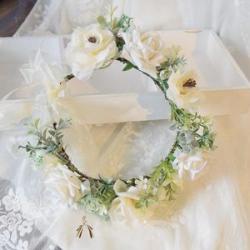 Bride Artificial Flower Wreath Fairy Romantic Elegant Wedding Bride Headwear for Bride Bridesmaid Pr