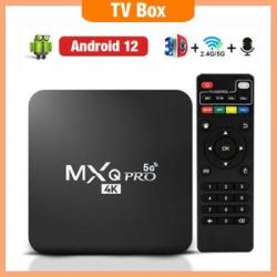 MXQ Pro Android 12 TV Box 4K 2.4G/5.8G WiFi 5G Quad Core