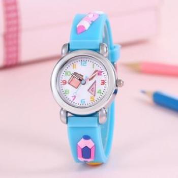 Color cartoon students books, pens, rulers, school tools, children s watches, quartz watches, electr