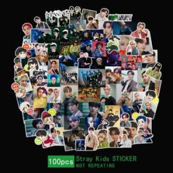 100pcs/bag Kpop Stray kids Stickers ODDINARY Photo Al Christmas EVEL High