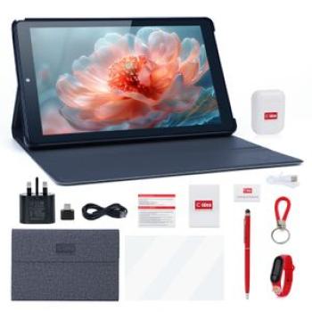 Android 12 Tablet 10 Inch SIM Screen 8GB RAM + 256GB ROM - 8MP Real/5MP ROM - grey
