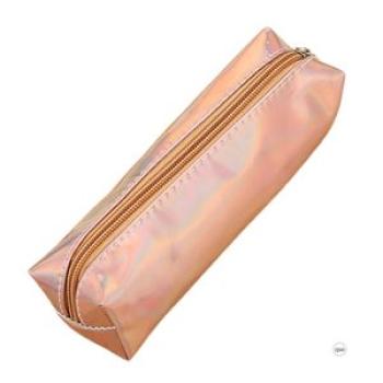 Lovely Lasered Colorful Pencil Pouch Large Capacity