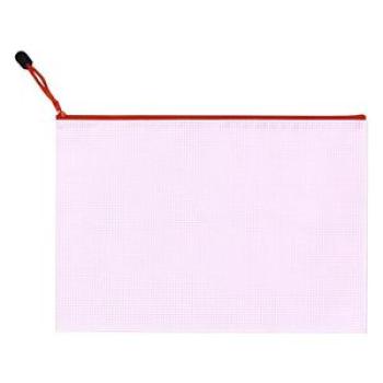 10pcs, A3 Mesh Zipper File Bag,5 colors, waterproof plastic file Bag for organizing school and suppl