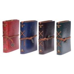 1 PCS Spiral Notebook Diary Notepad Vintage Pirate Anchors PU Leather Stationery Gift Traveler Journ