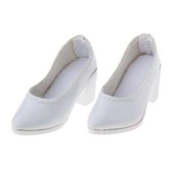 Custom 1/6 High Heel Shoes Fits For 12inch Female Action Figure White