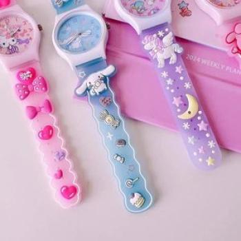 Cartoon Watch Ins Sports Girl`s Role Macaron Wristwatch Korean Watch Birthday Gifts for Girls
