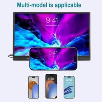 15.6 Inch Portable Monitor For Laptop 1080P Travel Monitor