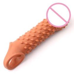 Reusable Condom for Men Large Soft Comfortable Non-Toxic Safe Silicone for Sex Shop Men Couples NO52