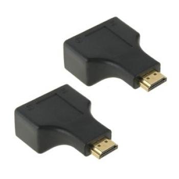 HDMI Amplifier 30m HDMI to Dual Port RJ45 Network Cable Extender