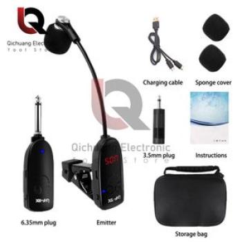 1Pc UHF Dedicated Wireless Instruments Saxophone Microphone Wireless Range Plug and Play Great for T