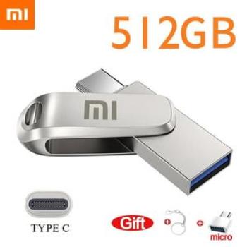 New USB 3.0 Flash Drive 2TB High-Speed Pen Drive 1TB Metal Waterproof Type-C Usb PenDrive for Comput