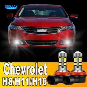 Front Fog 2pcs LED Bulb H11 H8 Accessories For Chevrolet Impala Malibu Cobalt Equinox Cruze Orlando