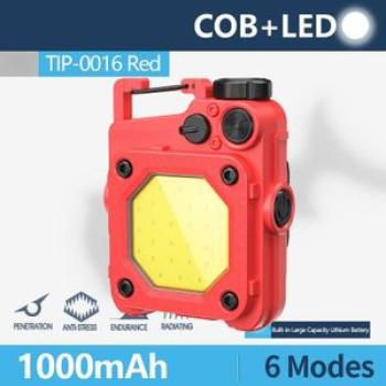 Portable Rechargeable COB Keychain Light Outdoor Maintenance High Magnetic Lighting Multi-function C