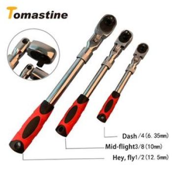 72 Teeth 14"38"12"inch Telescopic Ratchet Spanner Automatic