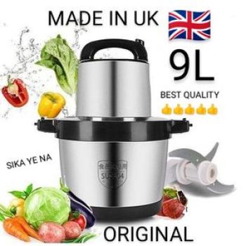 UK - High Professional Multipurpose Quality Fufu Pounding & Meat Grinder Machine 8L - 12L Silver