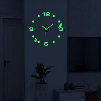 Acrylic Luminous Wall Clock Stickers 3D DIY Wall Clocks for Living