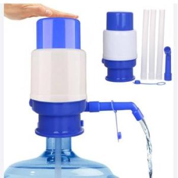 Hand Press Water Dispenser Pump - Blue/White