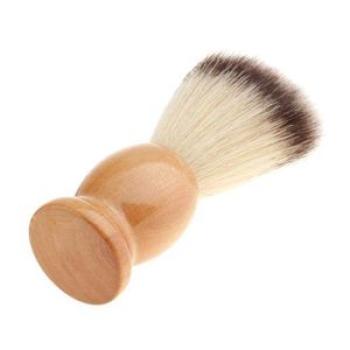 Natural Wooden Handle Salon Facial Neck Dust Cleaning Nylon Shaving