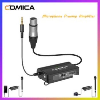 Comica LINKFLEX AD1 Microphone Preamp Amplifier XLR to 3.5mm Audio Adapter for Smartphone DSLR Camer