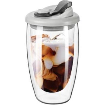 Double Glass Coffee Cup, Glass Coffee Cup with Silicone Cover
