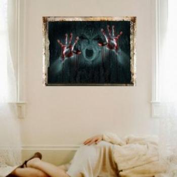 OR Halloween Scary Background Decoration Wall Stickers For Livingroom SK6043 Multicolor