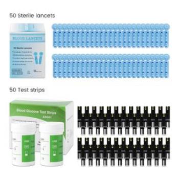 Salorie Blood Glucose Monitor Meter and 50 pcs Test Strips & Lancets Glucometer Diabetes Blood Sugar