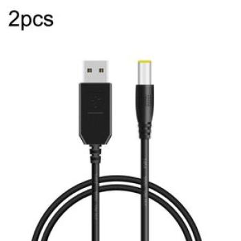2pcs DC 5V To 12V USB Booster Cable Router Power Cord 2pcs DC 5v to