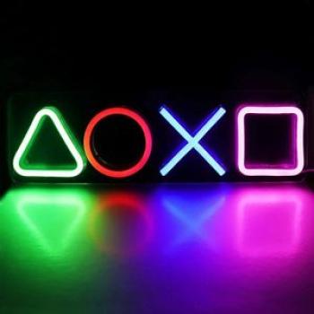 New Gaming Neon Lights Signs For Playstation Icon Bedroom