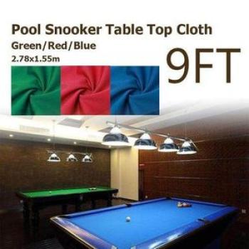 2.78x1.55m GreenRedBlue Cloth For 9ft Billiards Snooker Mahjong Pool Table Blue blue