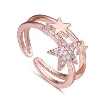 Fashion Aaa Zircon Ring For Women And Girls Crystal Joint Nail