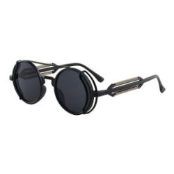 Popular Men High Quality Steampunk UV400 Retro Hot Sale Unisex Gothic Style Eyewear Round Women Sung