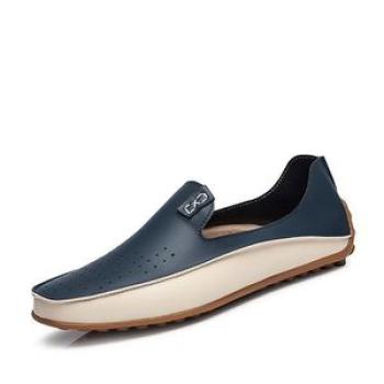 Big SIZE Mens Loafers Slip Ons Casual Leather Shoes